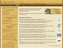 Tablet Screenshot of frontenac-ameriques.org